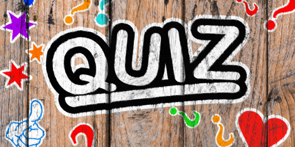 quiz Graffiti, das das Wort Quiz zeigt